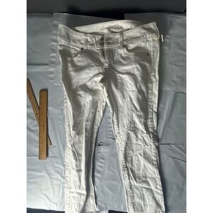 American Eagle Outfitters White Skinny Jeans Women‎ Size 9 High Rise